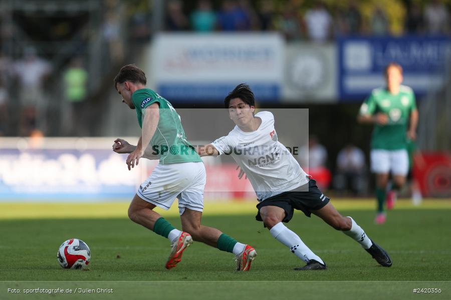 Willy-Sachs-Stadion, Schweinfurt, 19.07.2024, sport, action, Fussball, BFV, Regionalliga Bayern, 1. Spieltag, TSV, FCS, TSV Aubstadt, 1. FC Schweinfurt 1905 - Bild-ID: 2420356