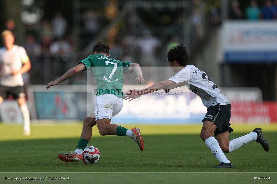 Willy-Sachs-Stadion, Schweinfurt, 19.07.2024, sport, action, Fussball, BFV, Regionalliga Bayern, 1. Spieltag, TSV, FCS, TSV Aubstadt, 1. FC Schweinfurt 1905 - Bild-ID: 2420358