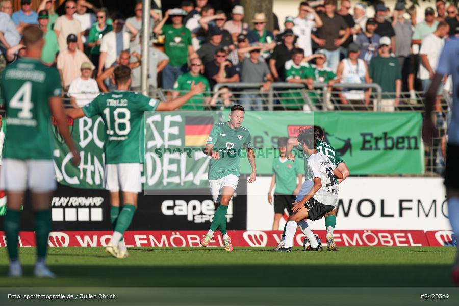 Willy-Sachs-Stadion, Schweinfurt, 19.07.2024, sport, action, Fussball, BFV, Regionalliga Bayern, 1. Spieltag, TSV, FCS, TSV Aubstadt, 1. FC Schweinfurt 1905 - Bild-ID: 2420369