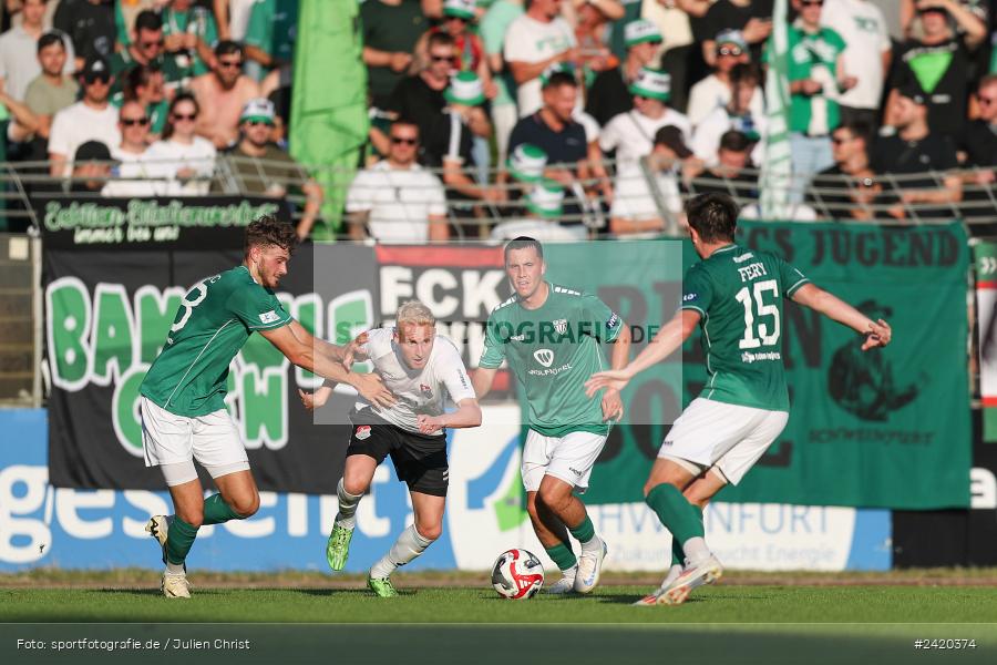 Willy-Sachs-Stadion, Schweinfurt, 19.07.2024, sport, action, Fussball, BFV, Regionalliga Bayern, 1. Spieltag, TSV, FCS, TSV Aubstadt, 1. FC Schweinfurt 1905 - Bild-ID: 2420374