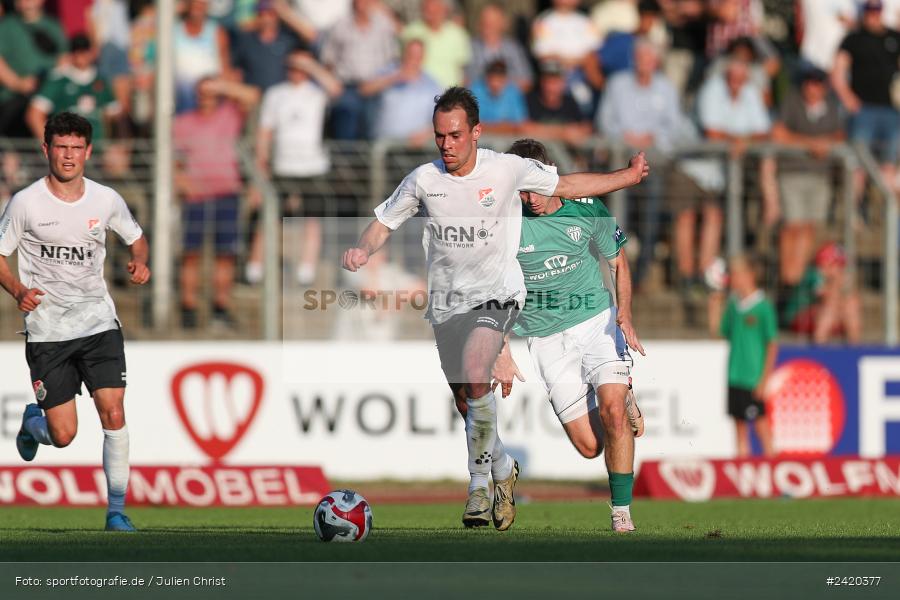 Willy-Sachs-Stadion, Schweinfurt, 19.07.2024, sport, action, Fussball, BFV, Regionalliga Bayern, 1. Spieltag, TSV, FCS, TSV Aubstadt, 1. FC Schweinfurt 1905 - Bild-ID: 2420377