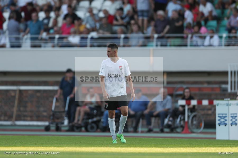 Willy-Sachs-Stadion, Schweinfurt, 19.07.2024, sport, action, Fussball, BFV, Regionalliga Bayern, 1. Spieltag, TSV, FCS, TSV Aubstadt, 1. FC Schweinfurt 1905 - Bild-ID: 2420412