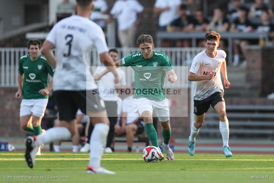 Willy-Sachs-Stadion, Schweinfurt, 19.07.2024, sport, action, Fussball, BFV, Regionalliga Bayern, 1. Spieltag, TSV, FCS, TSV Aubstadt, 1. FC Schweinfurt 1905 - Bild-ID: 2420421 Willy-Sachs-Stadion, Schweinfurt, 19.07.2024, sport, action, Fussball, BFV, Regionalliga Bayern, 1. Spieltag, TSV, FCS, TSV Aubstadt, 1. FC Schweinfurt 1905 - Bild-ID: 2420421