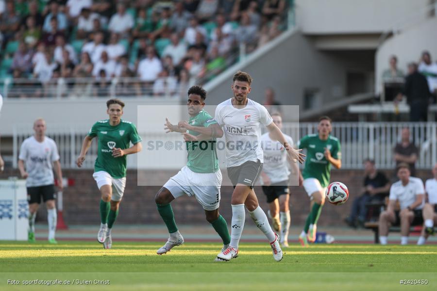 Willy-Sachs-Stadion, Schweinfurt, 19.07.2024, sport, action, Fussball, BFV, Regionalliga Bayern, 1. Spieltag, TSV, FCS, TSV Aubstadt, 1. FC Schweinfurt 1905 - Bild-ID: 2420430