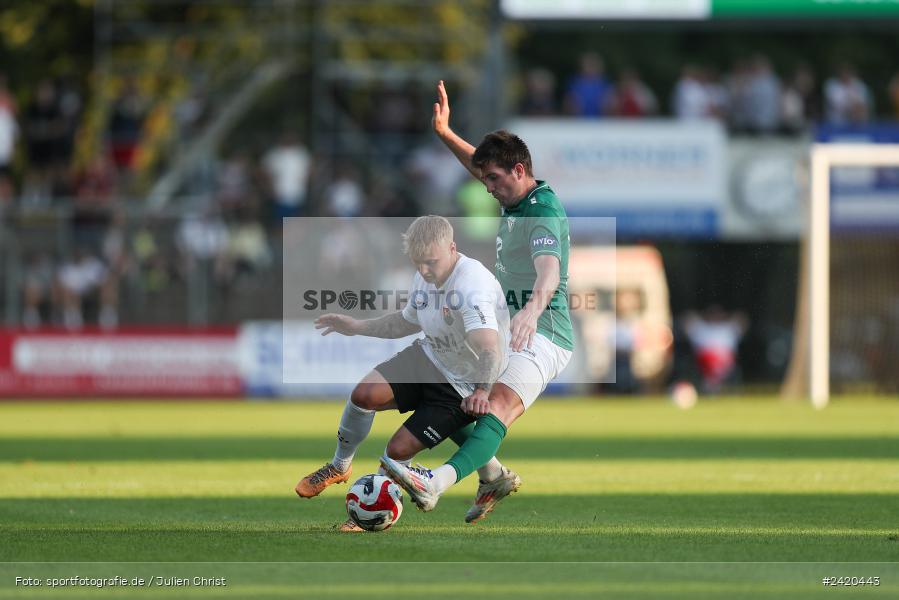 Willy-Sachs-Stadion, Schweinfurt, 19.07.2024, sport, action, Fussball, BFV, Regionalliga Bayern, 1. Spieltag, TSV, FCS, TSV Aubstadt, 1. FC Schweinfurt 1905 - Bild-ID: 2420443 Willy-Sachs-Stadion, Schweinfurt, 19.07.2024, sport, action, Fussball, BFV, Regionalliga Bayern, 1. Spieltag, TSV, FCS, TSV Aubstadt, 1. FC Schweinfurt 1905 - Bild-ID: 2420443