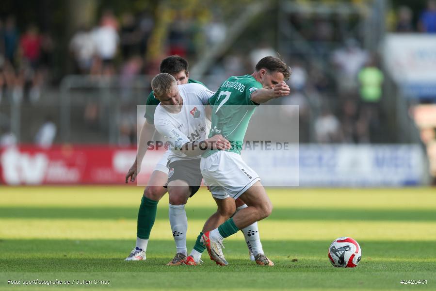 Willy-Sachs-Stadion, Schweinfurt, 19.07.2024, sport, action, Fussball, BFV, Regionalliga Bayern, 1. Spieltag, TSV, FCS, TSV Aubstadt, 1. FC Schweinfurt 1905 - Bild-ID: 2420451