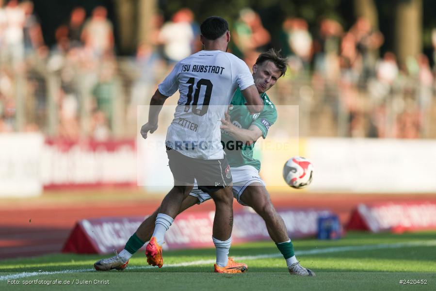 Willy-Sachs-Stadion, Schweinfurt, 19.07.2024, sport, action, Fussball, BFV, Regionalliga Bayern, 1. Spieltag, TSV, FCS, TSV Aubstadt, 1. FC Schweinfurt 1905 - Bild-ID: 2420452