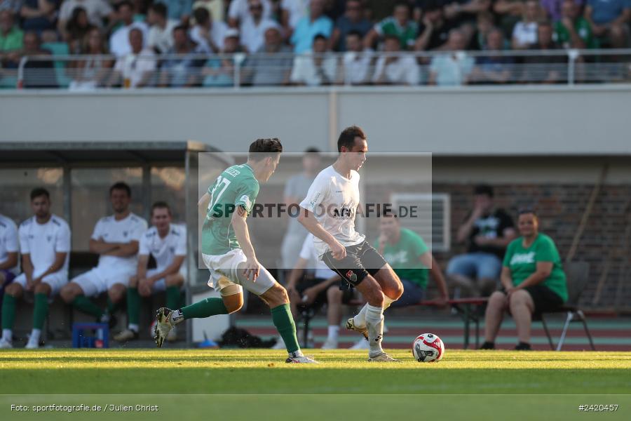 Willy-Sachs-Stadion, Schweinfurt, 19.07.2024, sport, action, Fussball, BFV, Regionalliga Bayern, 1. Spieltag, TSV, FCS, TSV Aubstadt, 1. FC Schweinfurt 1905 - Bild-ID: 2420457 Willy-Sachs-Stadion, Schweinfurt, 19.07.2024, sport, action, Fussball, BFV, Regionalliga Bayern, 1. Spieltag, TSV, FCS, TSV Aubstadt, 1. FC Schweinfurt 1905 - Bild-ID: 2420457
