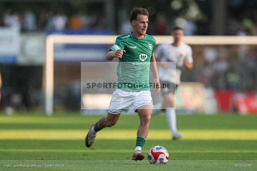 Willy-Sachs-Stadion, Schweinfurt, 19.07.2024, sport, action, Fussball, BFV, Regionalliga Bayern, 1. Spieltag, TSV, FCS, TSV Aubstadt, 1. FC Schweinfurt 1905 - Bild-ID: 2420498