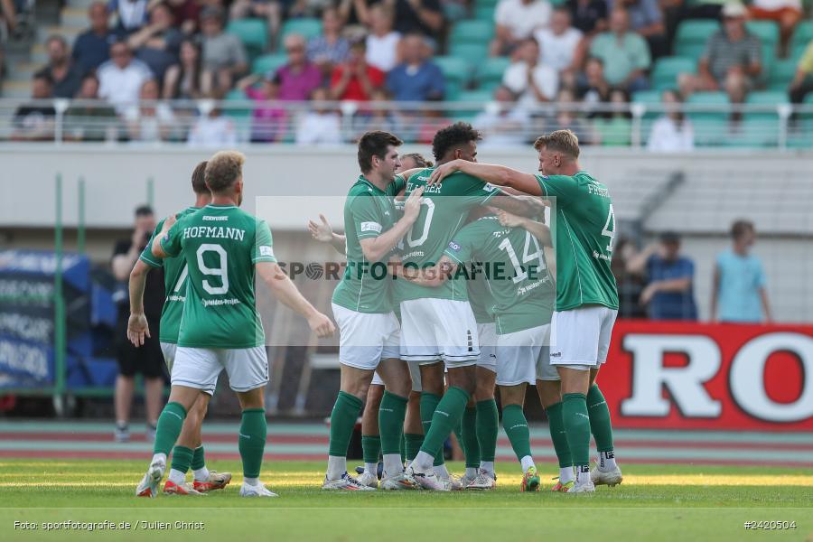 Willy-Sachs-Stadion, Schweinfurt, 19.07.2024, sport, action, Fussball, BFV, Regionalliga Bayern, 1. Spieltag, TSV, FCS, TSV Aubstadt, 1. FC Schweinfurt 1905 - Bild-ID: 2420504