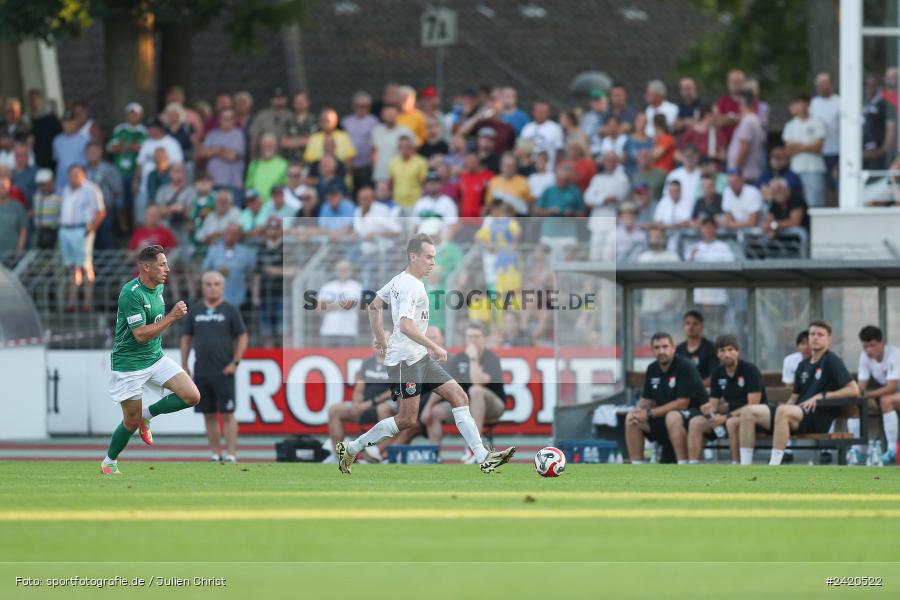Willy-Sachs-Stadion, Schweinfurt, 19.07.2024, sport, action, Fussball, BFV, Regionalliga Bayern, 1. Spieltag, TSV, FCS, TSV Aubstadt, 1. FC Schweinfurt 1905 - Bild-ID: 2420522