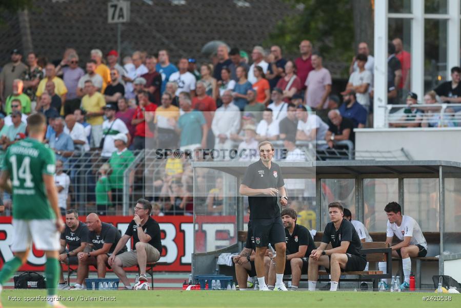 Willy-Sachs-Stadion, Schweinfurt, 19.07.2024, sport, action, Fussball, BFV, Regionalliga Bayern, 1. Spieltag, TSV, FCS, TSV Aubstadt, 1. FC Schweinfurt 1905 - Bild-ID: 2420538