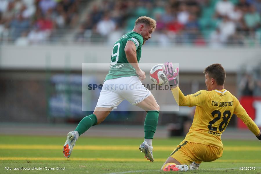 Willy-Sachs-Stadion, Schweinfurt, 19.07.2024, sport, action, Fussball, BFV, Regionalliga Bayern, 1. Spieltag, TSV, FCS, TSV Aubstadt, 1. FC Schweinfurt 1905 - Bild-ID: 2420593 Willy-Sachs-Stadion, Schweinfurt, 19.07.2024, sport, action, Fussball, BFV, Regionalliga Bayern, 1. Spieltag, TSV, FCS, TSV Aubstadt, 1. FC Schweinfurt 1905 - Bild-ID: 2420593