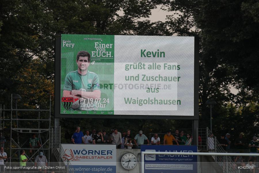 Willy-Sachs-Stadion, Schweinfurt, 19.07.2024, sport, action, Fussball, BFV, Regionalliga Bayern, 1. Spieltag, TSV, FCS, TSV Aubstadt, 1. FC Schweinfurt 1905 - Bild-ID: 2420618