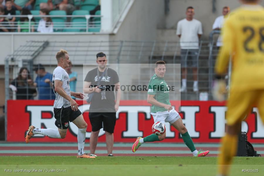 Willy-Sachs-Stadion, Schweinfurt, 19.07.2024, sport, action, Fussball, BFV, Regionalliga Bayern, 1. Spieltag, TSV, FCS, TSV Aubstadt, 1. FC Schweinfurt 1905 - Bild-ID: 2420625