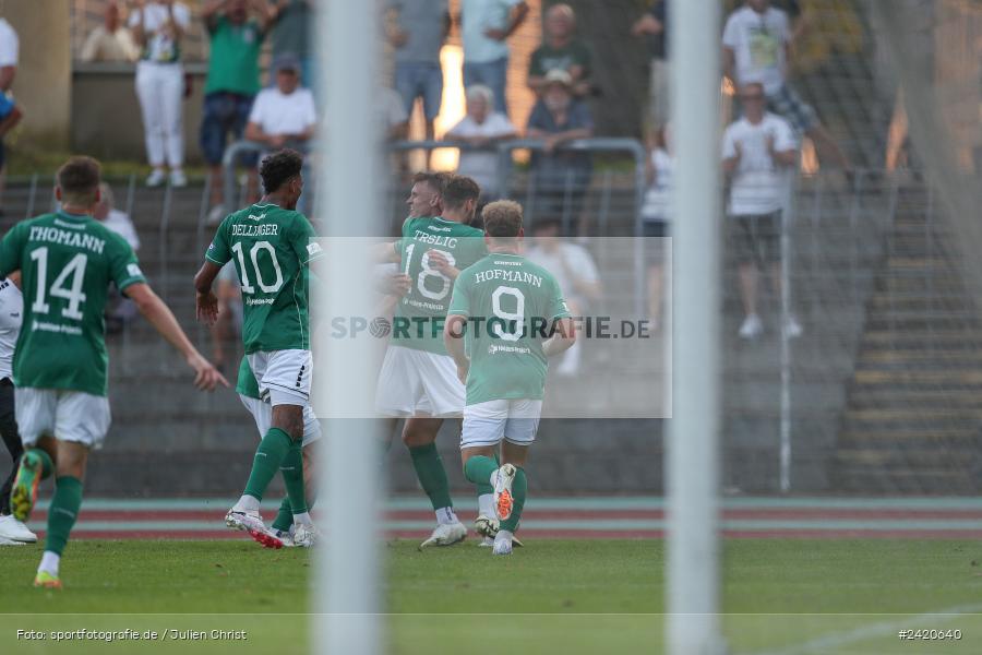 Willy-Sachs-Stadion, Schweinfurt, 19.07.2024, sport, action, Fussball, BFV, Regionalliga Bayern, 1. Spieltag, TSV, FCS, TSV Aubstadt, 1. FC Schweinfurt 1905 - Bild-ID: 2420640