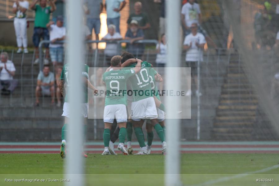 Willy-Sachs-Stadion, Schweinfurt, 19.07.2024, sport, action, Fussball, BFV, Regionalliga Bayern, 1. Spieltag, TSV, FCS, TSV Aubstadt, 1. FC Schweinfurt 1905 - Bild-ID: 2420641