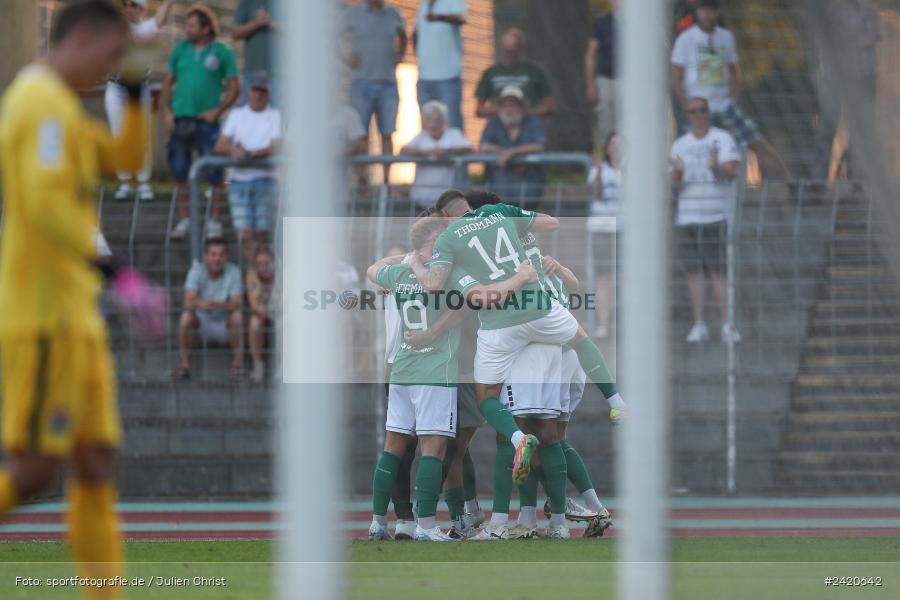 Willy-Sachs-Stadion, Schweinfurt, 19.07.2024, sport, action, Fussball, BFV, Regionalliga Bayern, 1. Spieltag, TSV, FCS, TSV Aubstadt, 1. FC Schweinfurt 1905 - Bild-ID: 2420642