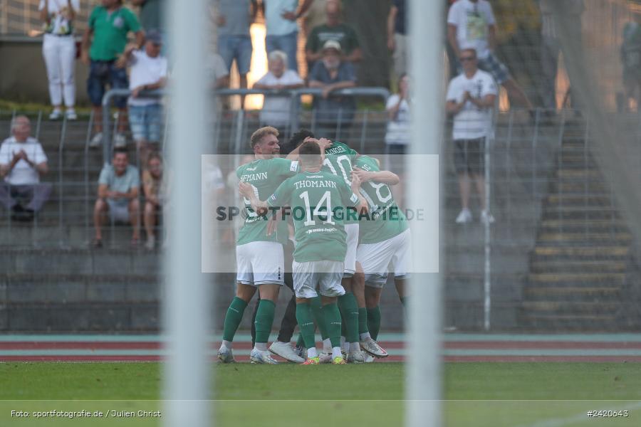 Willy-Sachs-Stadion, Schweinfurt, 19.07.2024, sport, action, Fussball, BFV, Regionalliga Bayern, 1. Spieltag, TSV, FCS, TSV Aubstadt, 1. FC Schweinfurt 1905 - Bild-ID: 2420643
