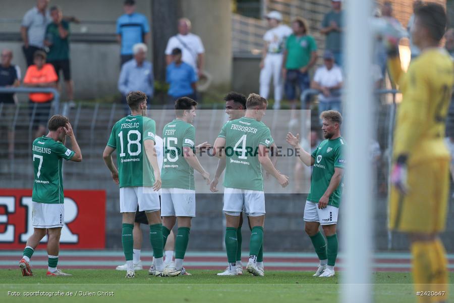 Willy-Sachs-Stadion, Schweinfurt, 19.07.2024, sport, action, Fussball, BFV, Regionalliga Bayern, 1. Spieltag, TSV, FCS, TSV Aubstadt, 1. FC Schweinfurt 1905 - Bild-ID: 2420647