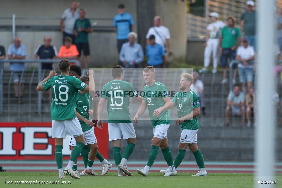 Willy-Sachs-Stadion, Schweinfurt, 19.07.2024, sport, action, Fussball, BFV, Regionalliga Bayern, 1. Spieltag, TSV, FCS, TSV Aubstadt, 1. FC Schweinfurt 1905 - Bild-ID: 2420648