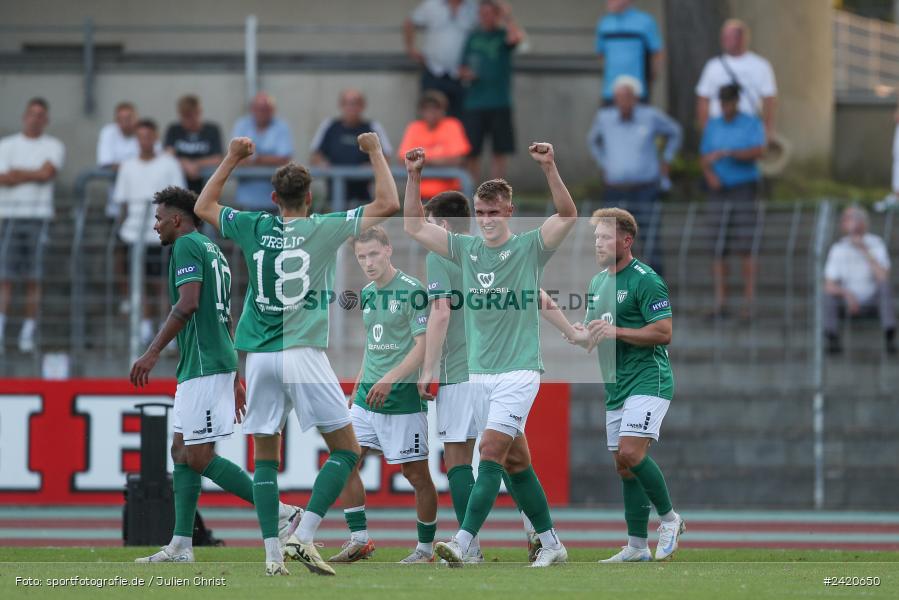 Willy-Sachs-Stadion, Schweinfurt, 19.07.2024, sport, action, Fussball, BFV, Regionalliga Bayern, 1. Spieltag, TSV, FCS, TSV Aubstadt, 1. FC Schweinfurt 1905 - Bild-ID: 2420650