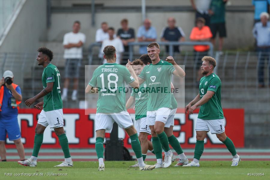 Willy-Sachs-Stadion, Schweinfurt, 19.07.2024, sport, action, Fussball, BFV, Regionalliga Bayern, 1. Spieltag, TSV, FCS, TSV Aubstadt, 1. FC Schweinfurt 1905 - Bild-ID: 2420654