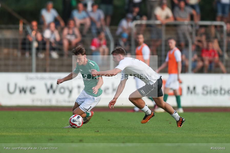 Willy-Sachs-Stadion, Schweinfurt, 19.07.2024, sport, action, Fussball, BFV, Regionalliga Bayern, 1. Spieltag, TSV, FCS, TSV Aubstadt, 1. FC Schweinfurt 1905 - Bild-ID: 2420663