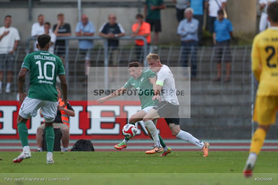 Willy-Sachs-Stadion, Schweinfurt, 19.07.2024, sport, action, Fussball, BFV, Regionalliga Bayern, 1. Spieltag, TSV, FCS, TSV Aubstadt, 1. FC Schweinfurt 1905 - Bild-ID: 2420668