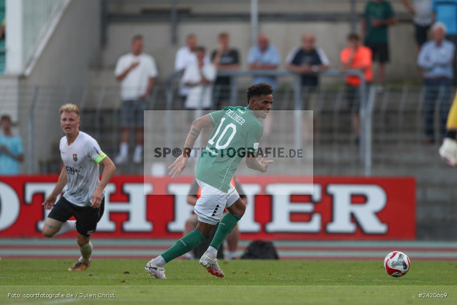 Willy-Sachs-Stadion, Schweinfurt, 19.07.2024, sport, action, Fussball, BFV, Regionalliga Bayern, 1. Spieltag, TSV, FCS, TSV Aubstadt, 1. FC Schweinfurt 1905 - Bild-ID: 2420669