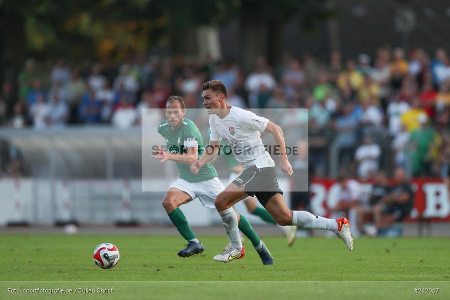 Willy-Sachs-Stadion, Schweinfurt, 19.07.2024, sport, action, Fussball, BFV, Regionalliga Bayern, 1. Spieltag, TSV, FCS, TSV Aubstadt, 1. FC Schweinfurt 1905 - Bild-ID: 2420671