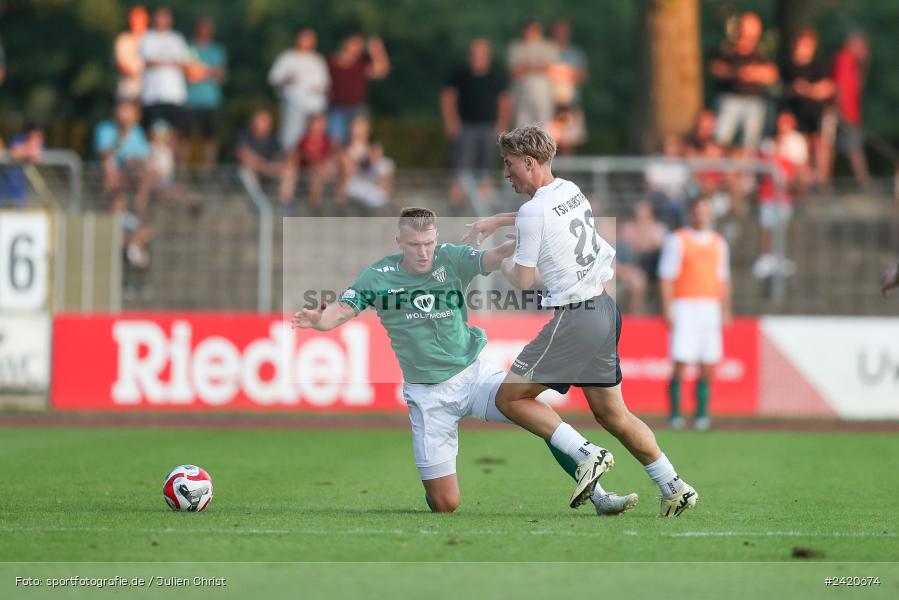 Willy-Sachs-Stadion, Schweinfurt, 19.07.2024, sport, action, Fussball, BFV, Regionalliga Bayern, 1. Spieltag, TSV, FCS, TSV Aubstadt, 1. FC Schweinfurt 1905 - Bild-ID: 2420674