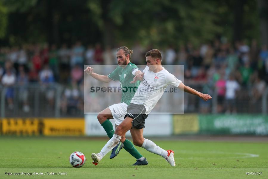 Willy-Sachs-Stadion, Schweinfurt, 19.07.2024, sport, action, Fussball, BFV, Regionalliga Bayern, 1. Spieltag, TSV, FCS, TSV Aubstadt, 1. FC Schweinfurt 1905 - Bild-ID: 2420675