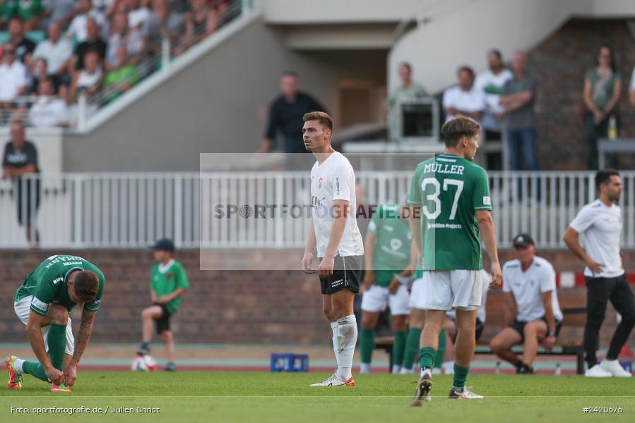 Willy-Sachs-Stadion, Schweinfurt, 19.07.2024, sport, action, Fussball, BFV, Regionalliga Bayern, 1. Spieltag, TSV, FCS, TSV Aubstadt, 1. FC Schweinfurt 1905 - Bild-ID: 2420676
