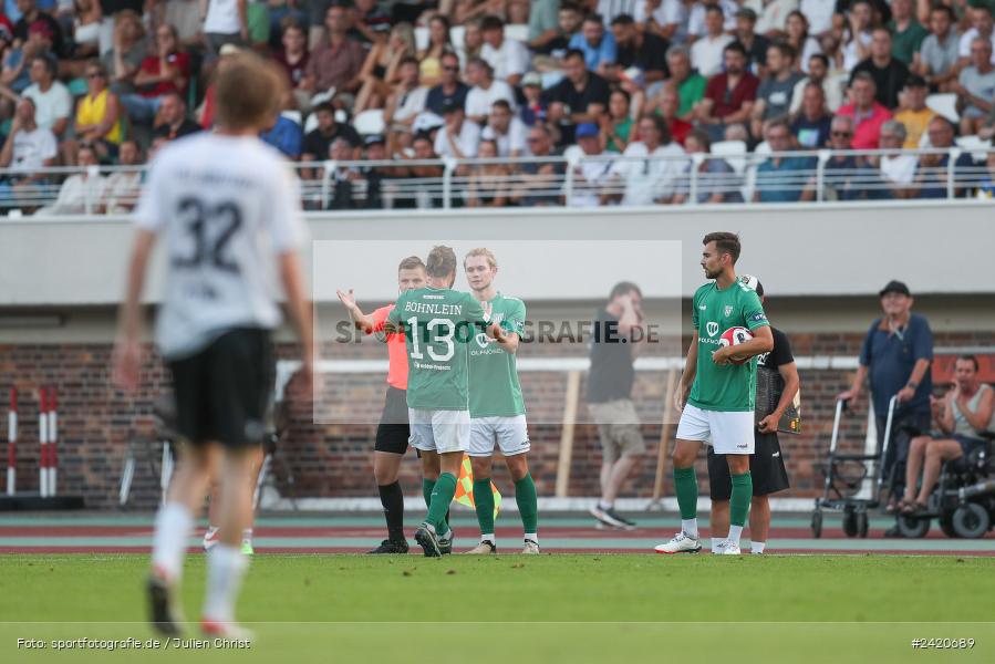 Willy-Sachs-Stadion, Schweinfurt, 19.07.2024, sport, action, Fussball, BFV, Regionalliga Bayern, 1. Spieltag, TSV, FCS, TSV Aubstadt, 1. FC Schweinfurt 1905 - Bild-ID: 2420689