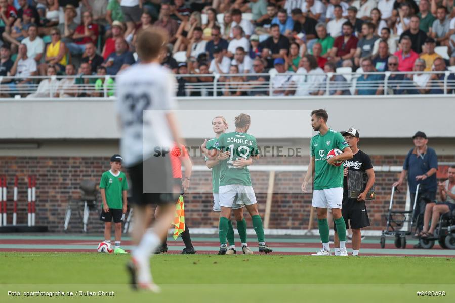 Willy-Sachs-Stadion, Schweinfurt, 19.07.2024, sport, action, Fussball, BFV, Regionalliga Bayern, 1. Spieltag, TSV, FCS, TSV Aubstadt, 1. FC Schweinfurt 1905 - Bild-ID: 2420690
