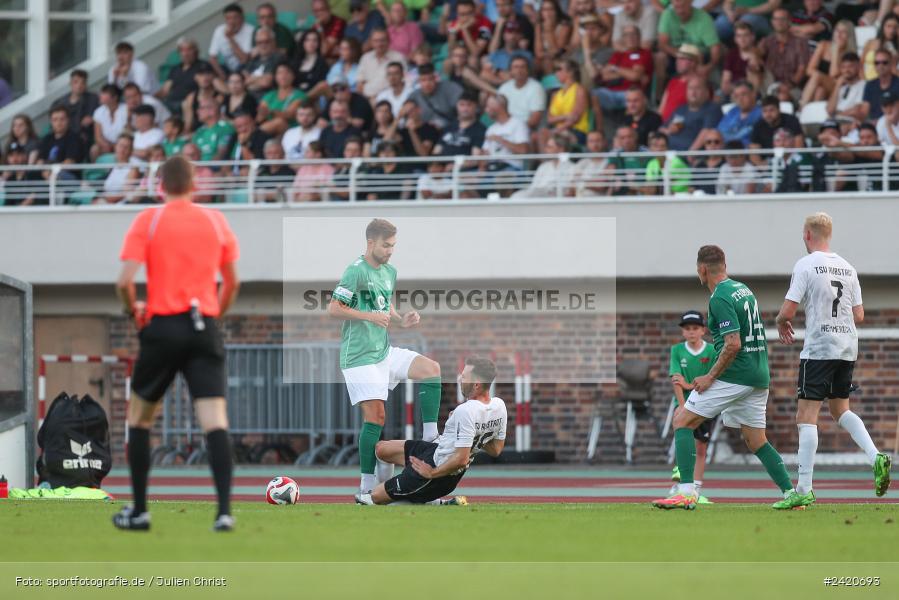 Willy-Sachs-Stadion, Schweinfurt, 19.07.2024, sport, action, Fussball, BFV, Regionalliga Bayern, 1. Spieltag, TSV, FCS, TSV Aubstadt, 1. FC Schweinfurt 1905 - Bild-ID: 2420693