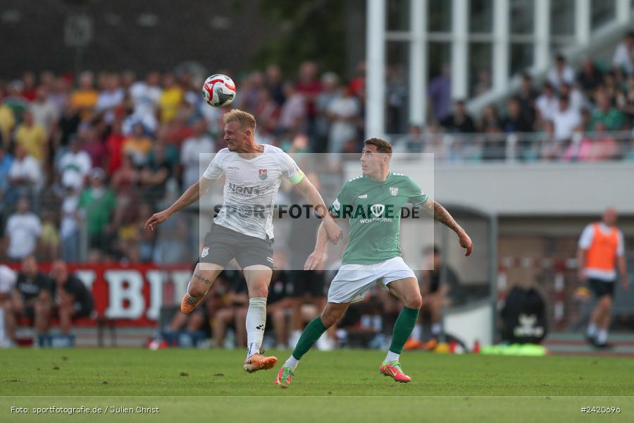 Willy-Sachs-Stadion, Schweinfurt, 19.07.2024, sport, action, Fussball, BFV, Regionalliga Bayern, 1. Spieltag, TSV, FCS, TSV Aubstadt, 1. FC Schweinfurt 1905 - Bild-ID: 2420696