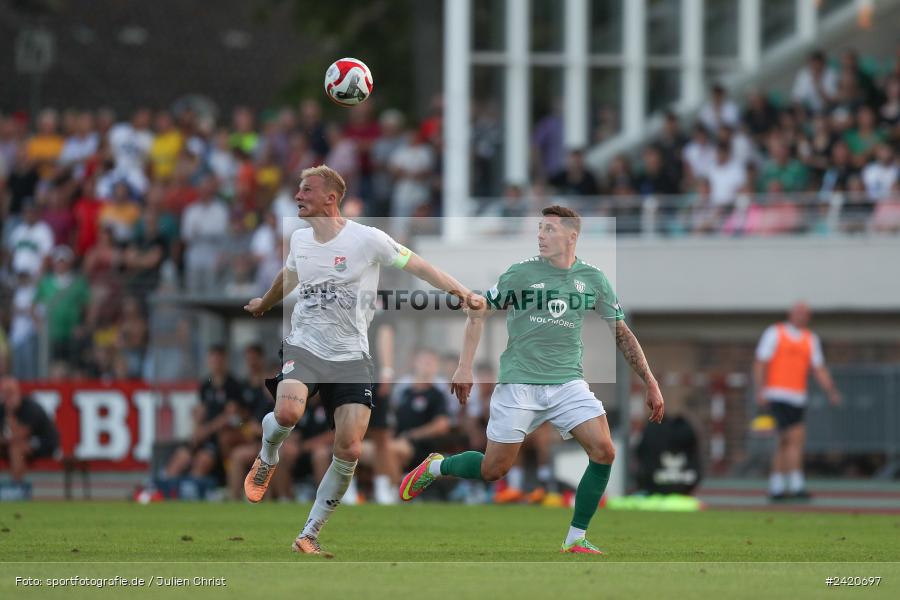 Willy-Sachs-Stadion, Schweinfurt, 19.07.2024, sport, action, Fussball, BFV, Regionalliga Bayern, 1. Spieltag, TSV, FCS, TSV Aubstadt, 1. FC Schweinfurt 1905 - Bild-ID: 2420697