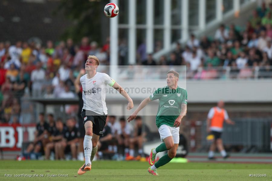 Willy-Sachs-Stadion, Schweinfurt, 19.07.2024, sport, action, Fussball, BFV, Regionalliga Bayern, 1. Spieltag, TSV, FCS, TSV Aubstadt, 1. FC Schweinfurt 1905 - Bild-ID: 2420698