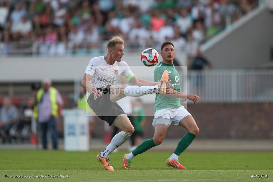 Willy-Sachs-Stadion, Schweinfurt, 19.07.2024, sport, action, Fussball, BFV, Regionalliga Bayern, 1. Spieltag, TSV, FCS, TSV Aubstadt, 1. FC Schweinfurt 1905 - Bild-ID: 2420701