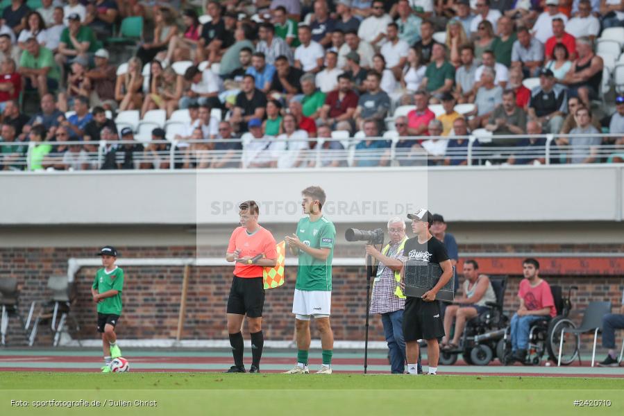 Willy-Sachs-Stadion, Schweinfurt, 19.07.2024, sport, action, Fussball, BFV, Regionalliga Bayern, 1. Spieltag, TSV, FCS, TSV Aubstadt, 1. FC Schweinfurt 1905 - Bild-ID: 2420710