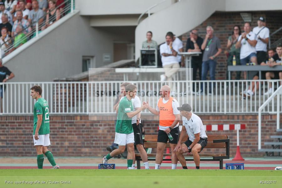 Willy-Sachs-Stadion, Schweinfurt, 19.07.2024, sport, action, Fussball, BFV, Regionalliga Bayern, 1. Spieltag, TSV, FCS, TSV Aubstadt, 1. FC Schweinfurt 1905 - Bild-ID: 2420717