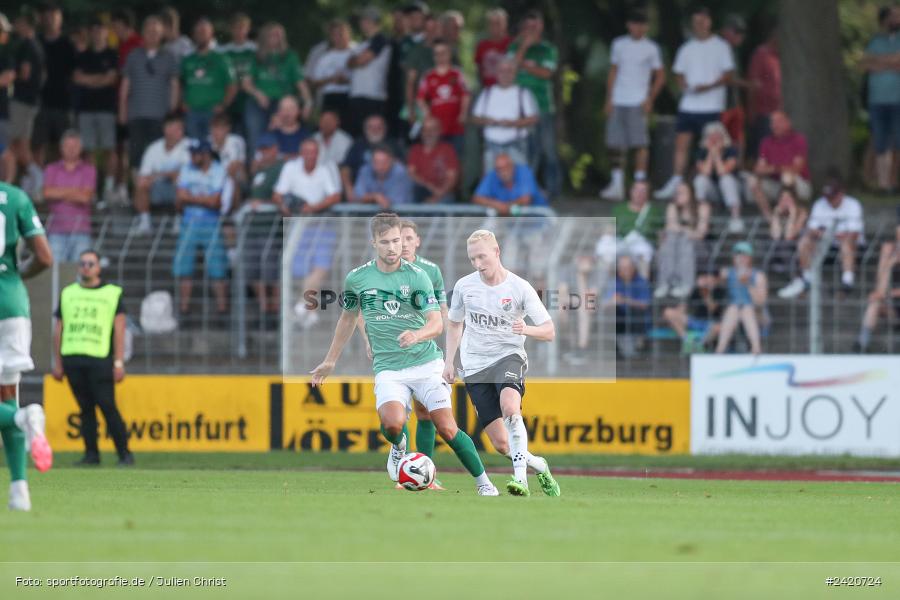 Willy-Sachs-Stadion, Schweinfurt, 19.07.2024, sport, action, Fussball, BFV, Regionalliga Bayern, 1. Spieltag, TSV, FCS, TSV Aubstadt, 1. FC Schweinfurt 1905 - Bild-ID: 2420724