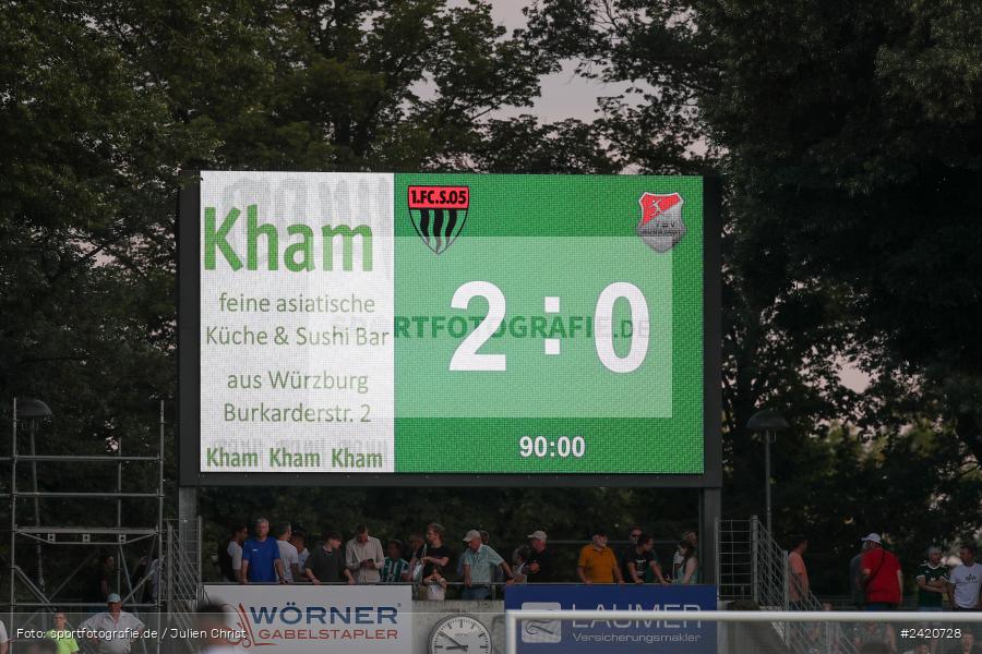 Willy-Sachs-Stadion, Schweinfurt, 19.07.2024, sport, action, Fussball, BFV, Regionalliga Bayern, 1. Spieltag, TSV, FCS, TSV Aubstadt, 1. FC Schweinfurt 1905 - Bild-ID: 2420728