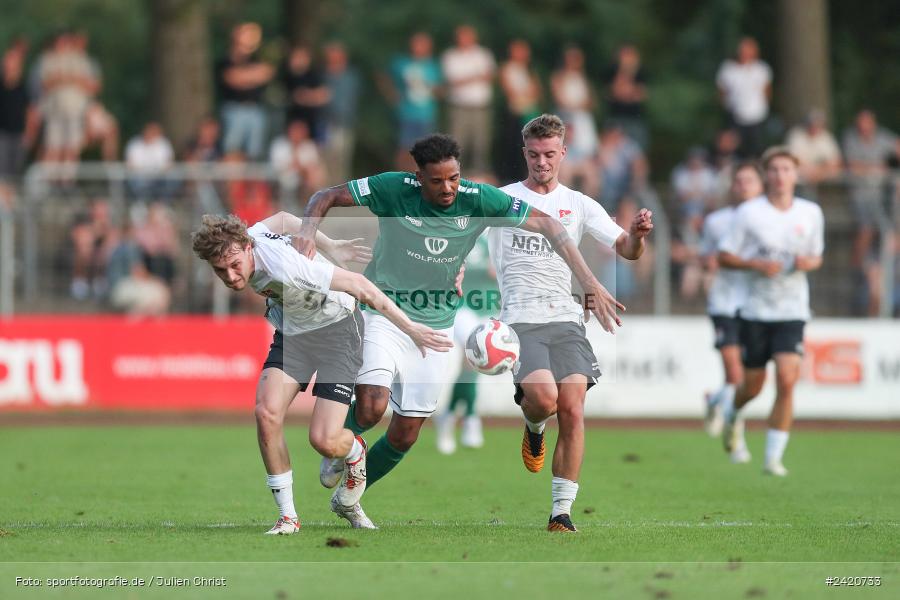 Willy-Sachs-Stadion, Schweinfurt, 19.07.2024, sport, action, Fussball, BFV, Regionalliga Bayern, 1. Spieltag, TSV, FCS, TSV Aubstadt, 1. FC Schweinfurt 1905 - Bild-ID: 2420733
