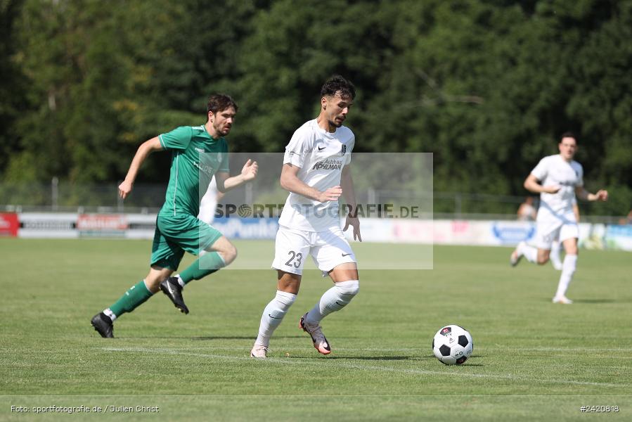 Fundamentum Sportpark, Karlburg, 20.07.2024, sport, action, Fussball, BFV, Bayernliga Nord, 1. Spieltag, DJK, TSV, DJK Gebenbach, TSV Karlburg - Bild-ID: 2420818