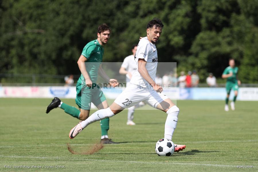 Fundamentum Sportpark, Karlburg, 20.07.2024, sport, action, Fussball, BFV, Bayernliga Nord, 1. Spieltag, DJK, TSV, DJK Gebenbach, TSV Karlburg - Bild-ID: 2420819