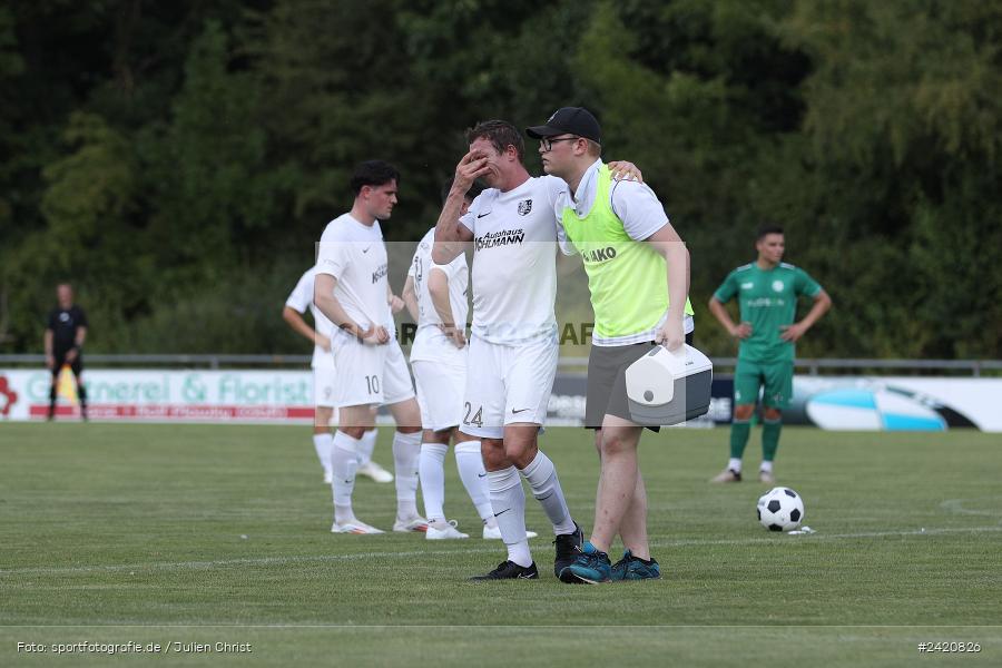 Fundamentum Sportpark, Karlburg, 20.07.2024, sport, action, Fussball, BFV, Bayernliga Nord, 1. Spieltag, DJK, TSV, DJK Gebenbach, TSV Karlburg - Bild-ID: 2420826 Fundamentum Sportpark, Karlburg, 20.07.2024, sport, action, Fussball, BFV, Bayernliga Nord, 1. Spieltag, DJK, TSV, DJK Gebenbach, TSV Karlburg - Bild-ID: 2420826