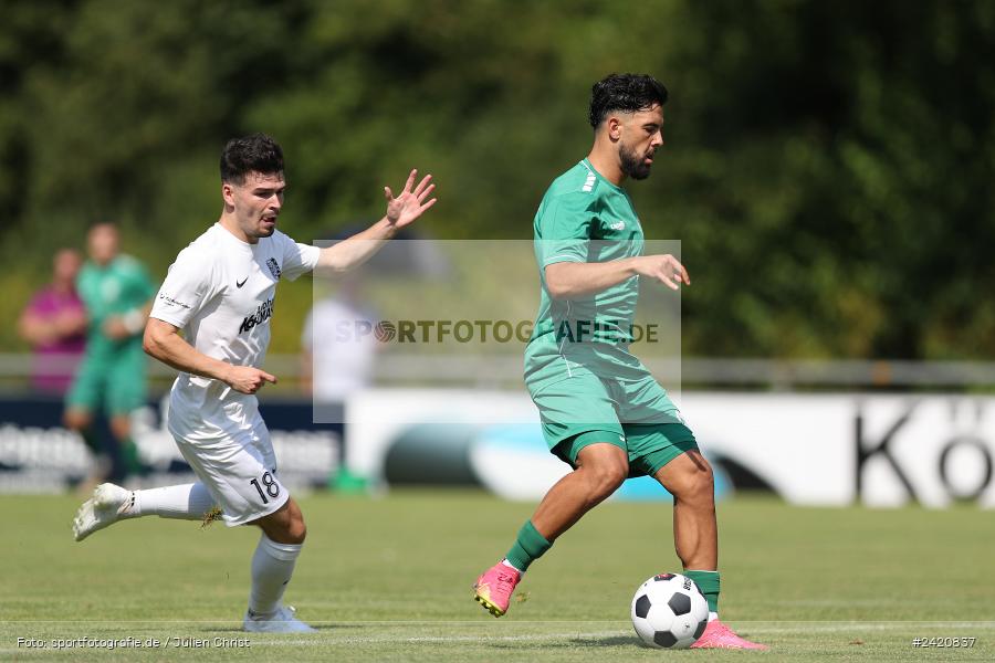 Fundamentum Sportpark, Karlburg, 20.07.2024, sport, action, Fussball, BFV, Bayernliga Nord, 1. Spieltag, DJK, TSV, DJK Gebenbach, TSV Karlburg - Bild-ID: 2420837 Fundamentum Sportpark, Karlburg, 20.07.2024, sport, action, Fussball, BFV, Bayernliga Nord, 1. Spieltag, DJK, TSV, DJK Gebenbach, TSV Karlburg - Bild-ID: 2420837